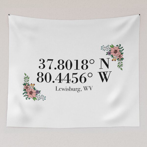 Item preview, Lewisburg, WV Coordinates designed and sold by mynameisliana.