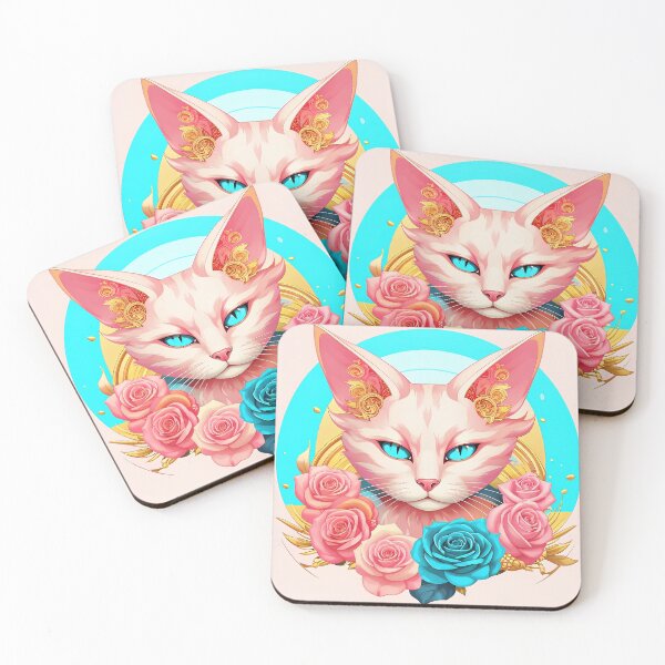 Item preview, Cat angel among roses. designed and sold by Natalia-Vlad.