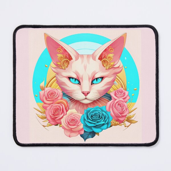 Item preview, Cat angel among roses. designed and sold by Natalia-Vlad.