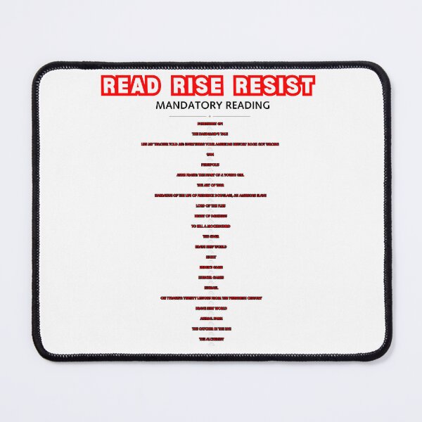 Item preview, READ RISE RESIST MANDATORY READING challenged & banned books designed and sold by LivingRoomZoo.