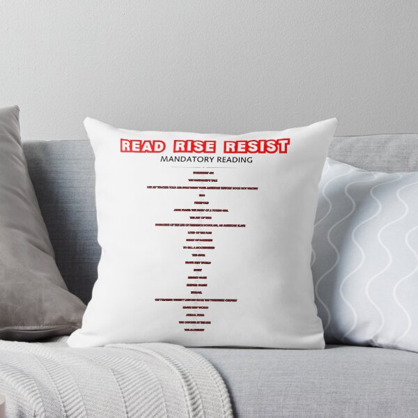 Item preview, READ RISE RESIST MANDATORY READING challenged & banned books designed and sold by LivingRoomZoo.