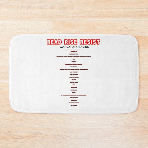 Item preview, READ RISE RESIST MANDATORY READING challenged & banned books designed and sold by LivingRoomZoo.
