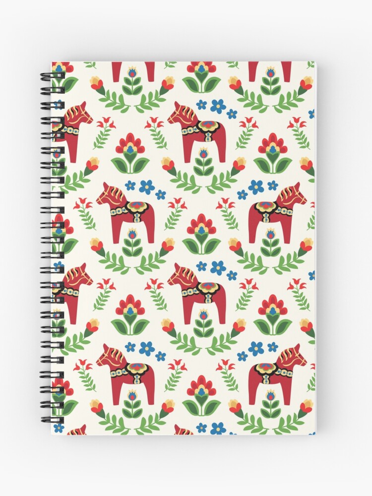 Thumbnail 1 of 3, Journal, Swedish Dala Horses Red designed and sold by bpixton.