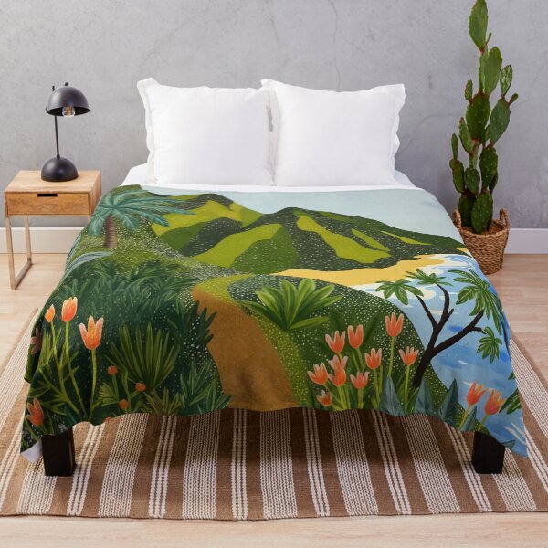 Item preview, Hawaii Tropical Beach Trail Colorful Portrait designed and sold by Magnolia Valley Art.