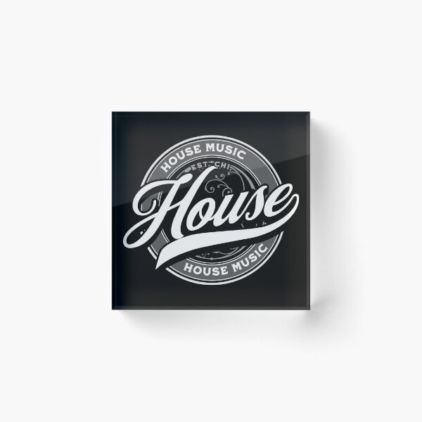 Item preview, HOUSE MUSIC  - Vintage Days (white/grey)  designed and sold by Discothreadz.