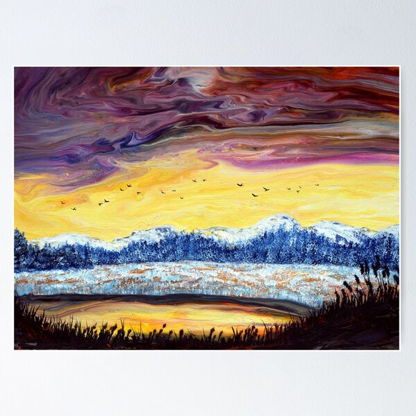 Item preview, Hoar Frost on the Wetlands Meadow designed and sold by BreezyZen.