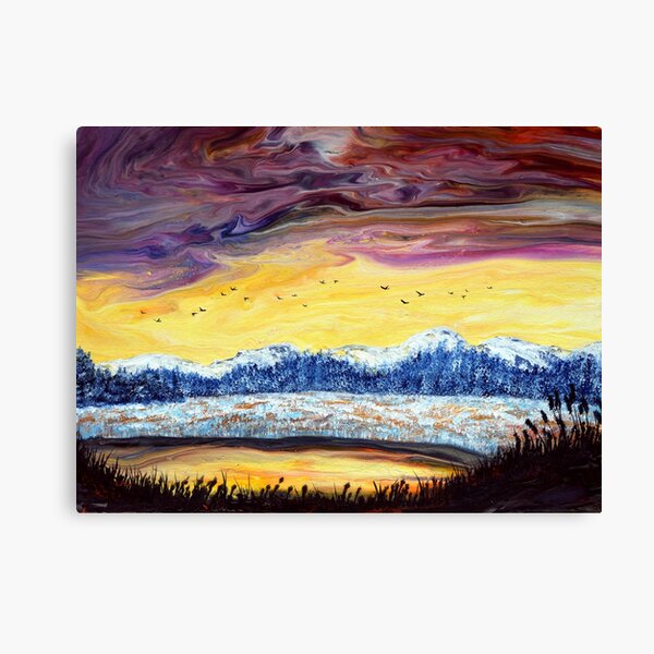 Item preview, Hoar Frost on the Wetlands Meadow designed and sold by BreezyZen.