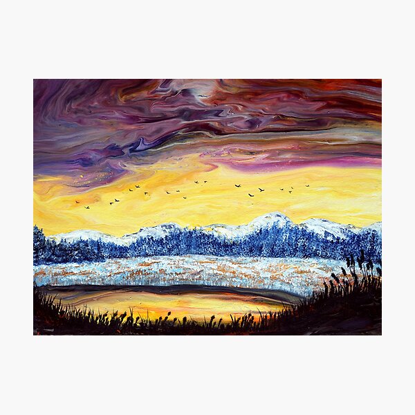 Item preview, Hoar Frost on the Wetlands Meadow designed and sold by BreezyZen.