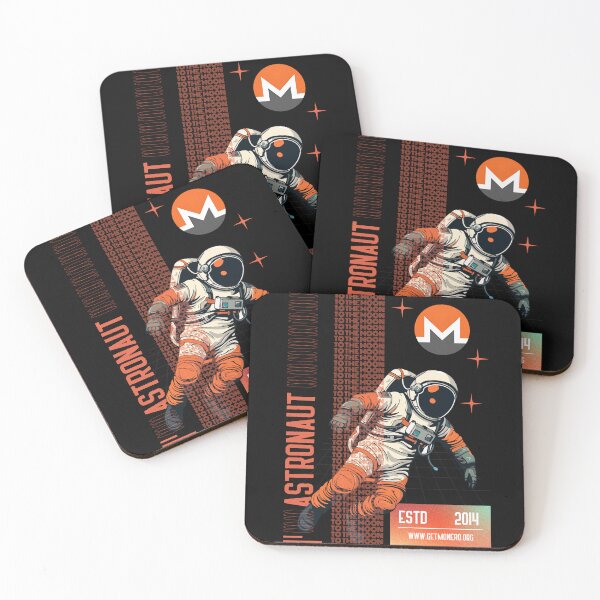 Item preview, ASTRONAUT MONERO LOGO TEE designed and sold by Design-by-James.