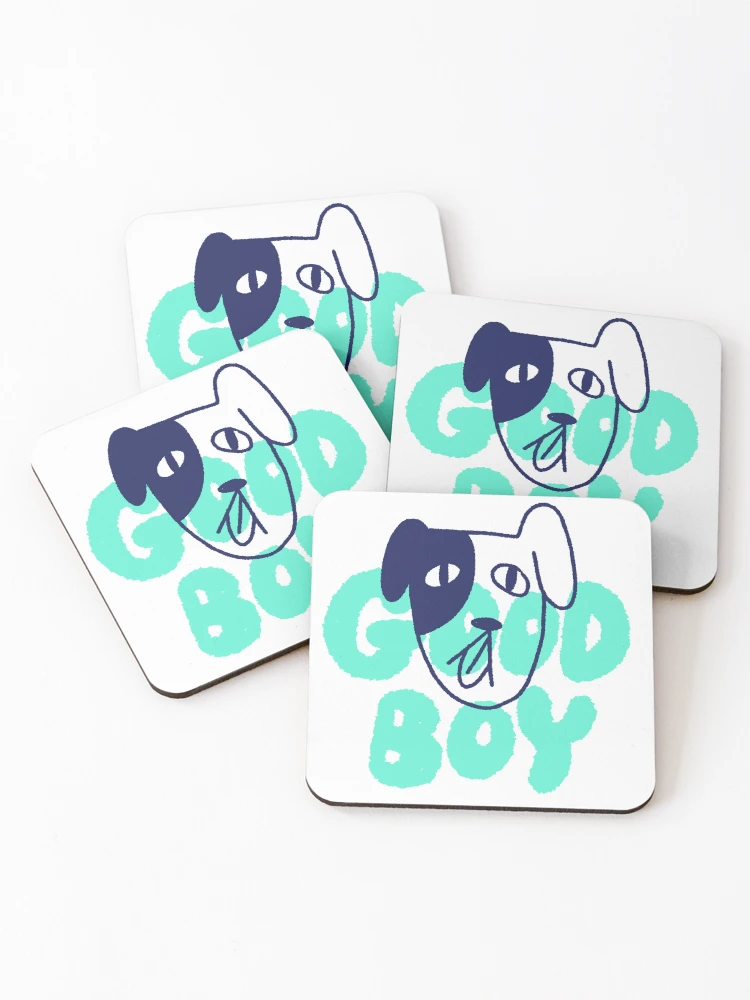 Thumbnail 1 of 5, Coasters (Set of 4), Good Boy designed and sold by Childish by Design.