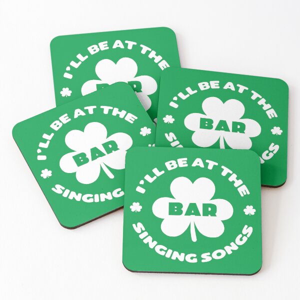 Item preview, Funny Irish St Patricks Day Shamrock I'll be at the Bar designed and sold by wingstar.
