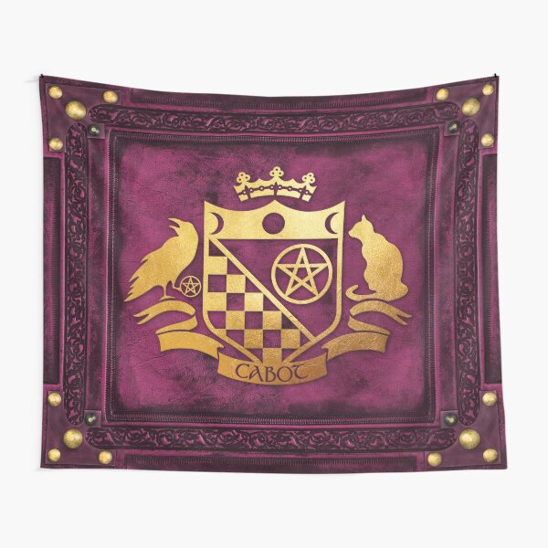 Vista previa del artículo con la obra «El escudo tradicional de Cabot (cuero rosa antiguo y oro)», diseñado y vendido por Cabot Kent  Hermetic Temple.