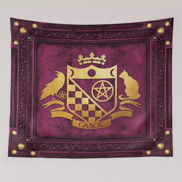 Item preview, The Cabot Tradition Crest (Antique Rose Leather & Gold) designed and sold by Cabot Kent  Hermetic Temple.