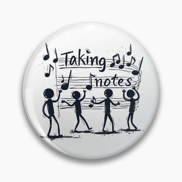 Item preview, Funny Music Art Taking Notes Funny Musical Notes symbol  designed and sold by ArtFromBeyond.