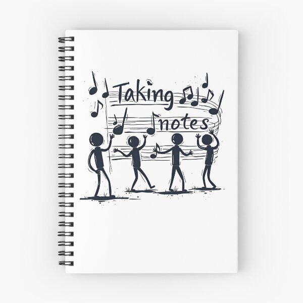 Item preview, Funny Music Art Taking Notes Funny Musical Notes symbol  designed and sold by ArtFromBeyond.
