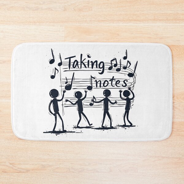 Item preview, Funny Music Art Taking Notes Funny Musical Notes symbol  designed and sold by ArtFromBeyond.