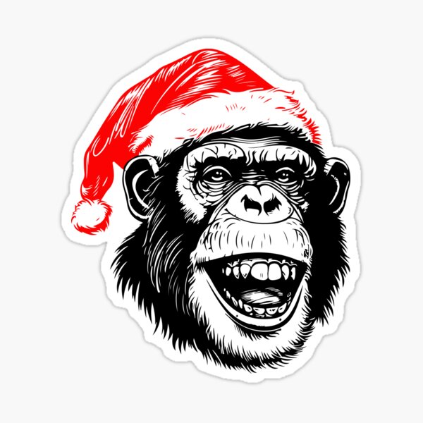 Item preview, Gorilla Christmas Cheer designed and sold by JollyCritters.