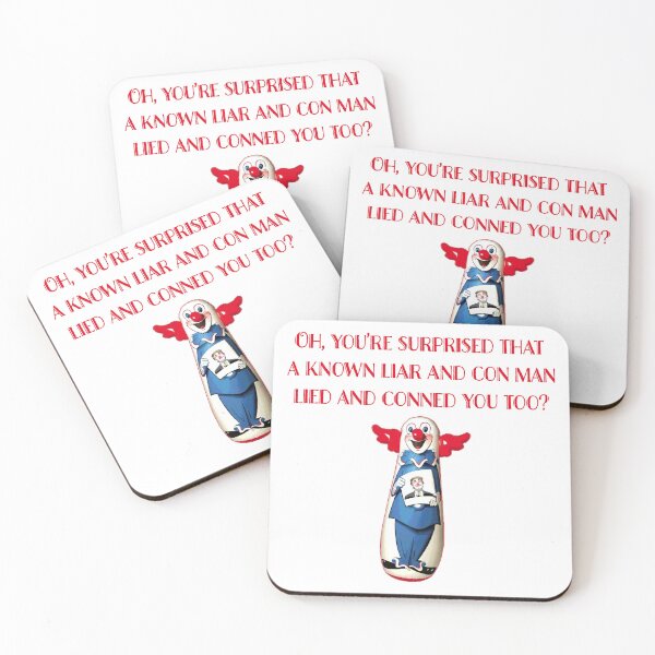 Item preview, A Known Liar and Con Man Cons and Lies designed and sold by Signs for Dark Times.