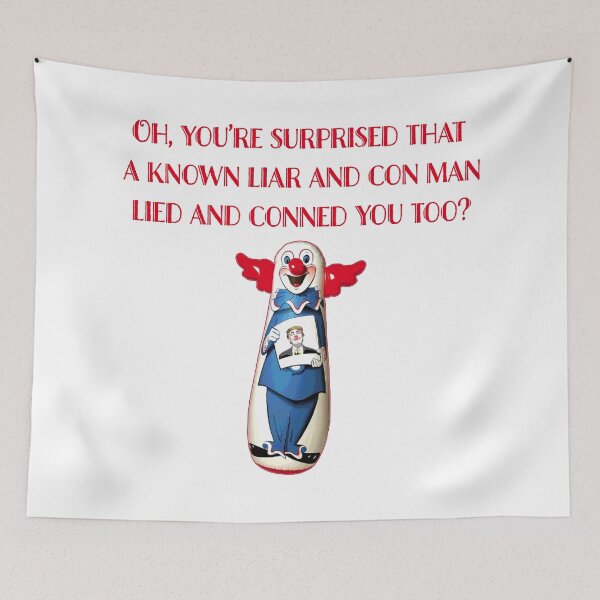 Item preview, A Known Liar and Con Man Cons and Lies designed and sold by Signs for Dark Times.
