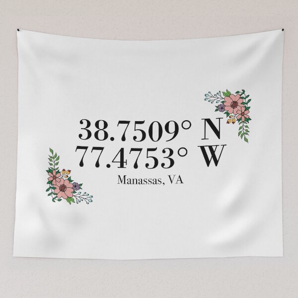 Item preview, Manassas, VA Coordinates designed and sold by mynameisliana.