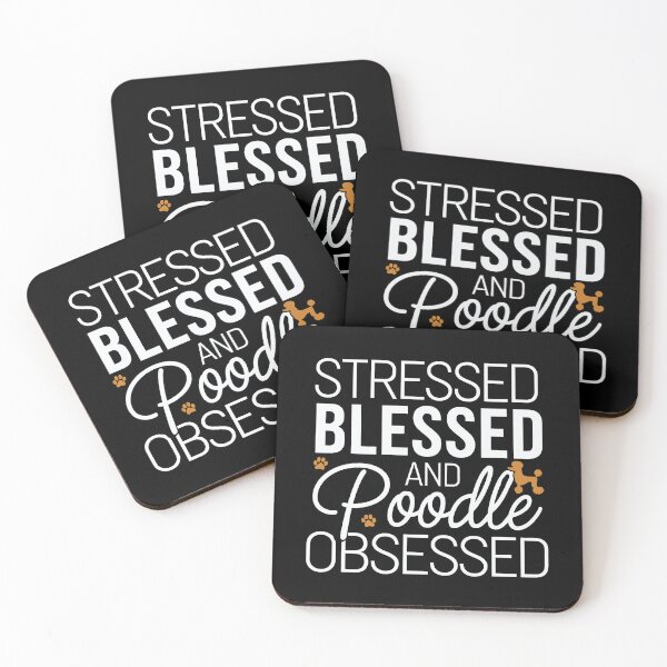 Item preview, Stressed, Blessed, and Poodle Obsessed – Funny Dog Lover designed and sold by tmerchtrends.
