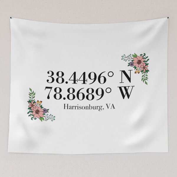 Item preview, Harrisonburg, VA Coordinates designed and sold by mynameisliana.