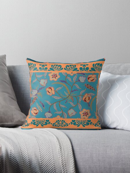 Item preview, Bold Teal and Orange Boho  designed and sold by Taylor Design Workz.