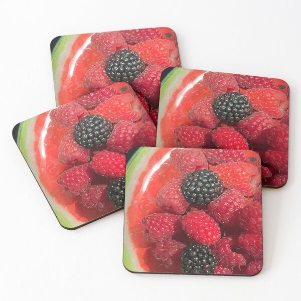 Item preview, Black and Red Berry Plate designed and sold by Lana Magnolia.