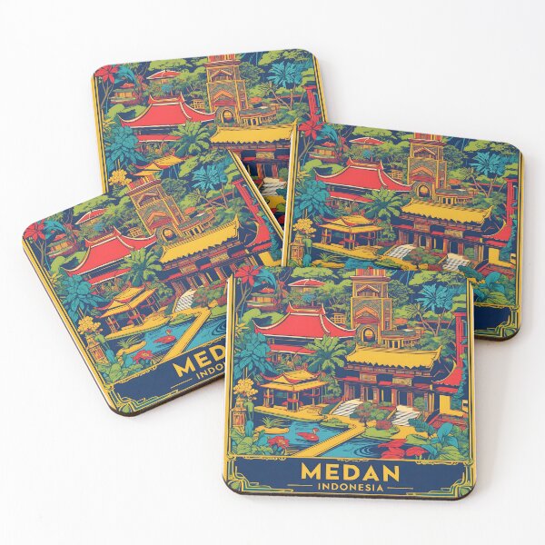 Item preview, Medan Indonesia Vintage Travel Tourism designed and sold by TravelersGems.