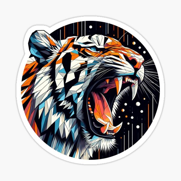 Vista previa del artículo con la obra «El tigre rugiendo 4», diseñado y vendido por APOLLO TWENTY ONE.