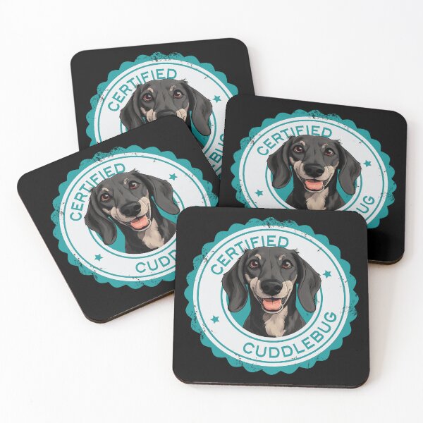 Item preview, Dachshund -  Black Cream - 'Certified Cuddlebug' designed and sold by wotsthis.