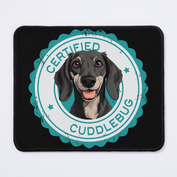 Item preview, Dachshund -  Black Cream - 'Certified Cuddlebug' designed and sold by wotsthis.