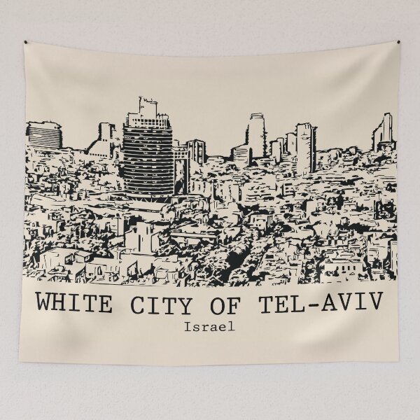 Item preview, White City of Tel-Aviv - Israel designed and sold by Lakeric Cityscapes.