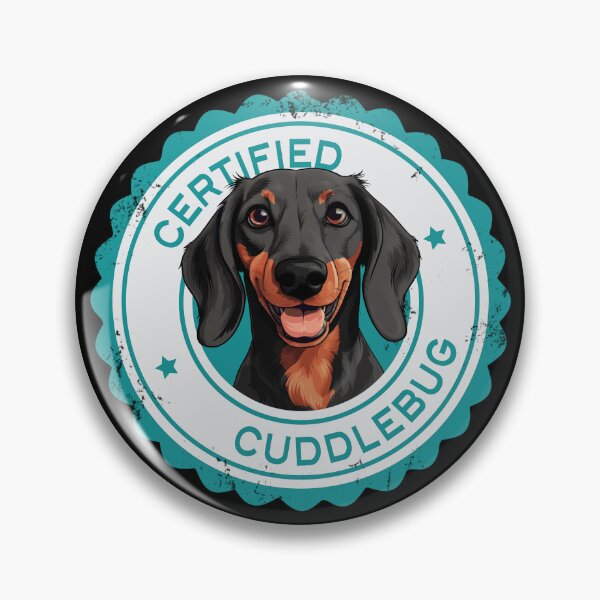 Item preview, Dachshund -  Black and Red - 'Certified Cuddlebug' designed and sold by wotsthis.