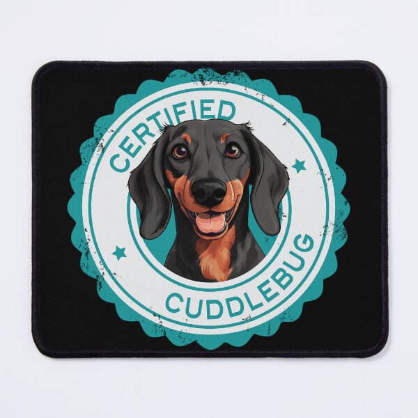 Item preview, Dachshund -  Black and Red - 'Certified Cuddlebug' designed and sold by wotsthis.