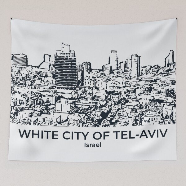 Item preview, White City of Tel-Aviv - Israel designed and sold by Lakeric Cityscapes.