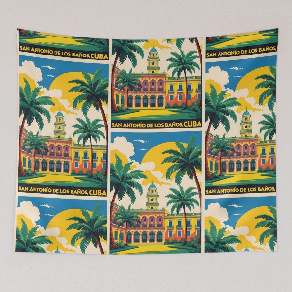 Item preview, San Antonio de los Baños Cuba Vintage Travel Tourism designed and sold by TravelersGems.