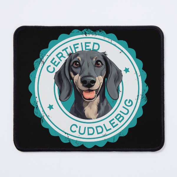 Item preview, Copy of Dachshund -  Blue and Cream - 'Certified Cudddlebug' designed and sold by wotsthis.