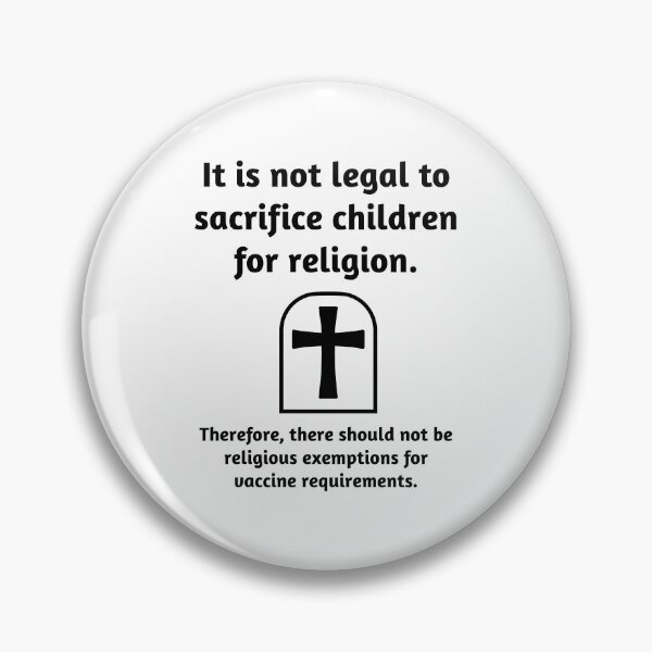 Item preview, It is wrong to sacrifice children for religion.  designed and sold by Rachel the Artist .