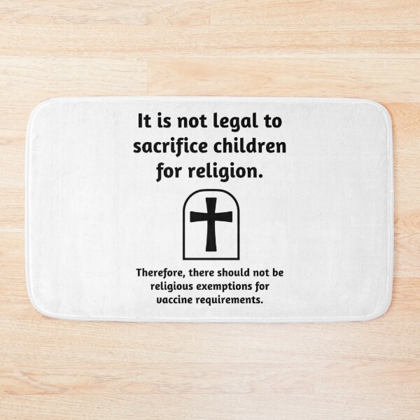 Item preview, It is wrong to sacrifice children for religion.  designed and sold by Rachel the Artist .