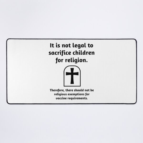 Item preview, It is wrong to sacrifice children for religion. designed and sold by Rachel the Artist .