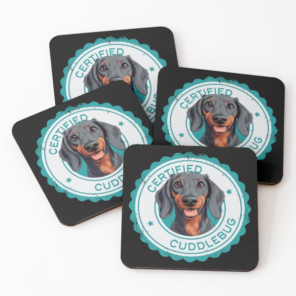 Item preview, Dachshund -  Blue and Tan - 'Certified Cuddlebug' designed and sold by wotsthis.