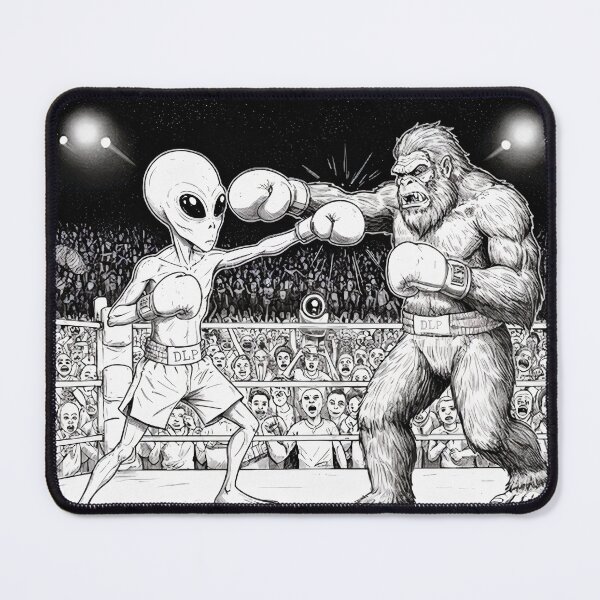 Item preview, Alien v. Sasquatch - DLP designed and sold by The Damien Lee Podcast.