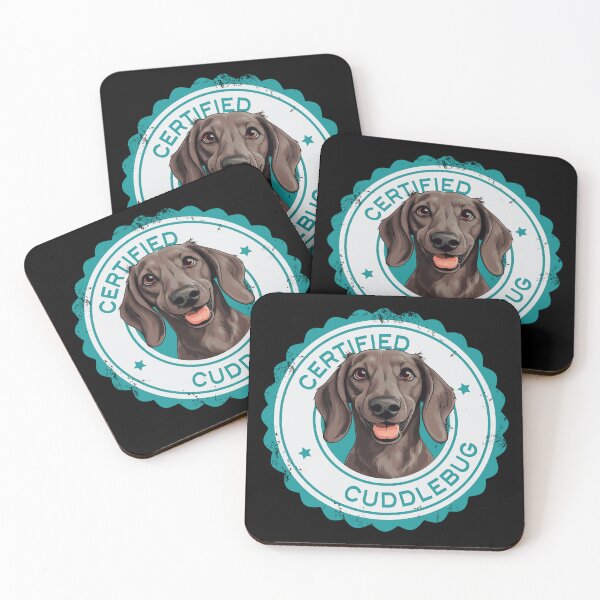 Item preview, Dachshund -  Chocolate - 'Certified Cuddlebug' designed and sold by wotsthis.