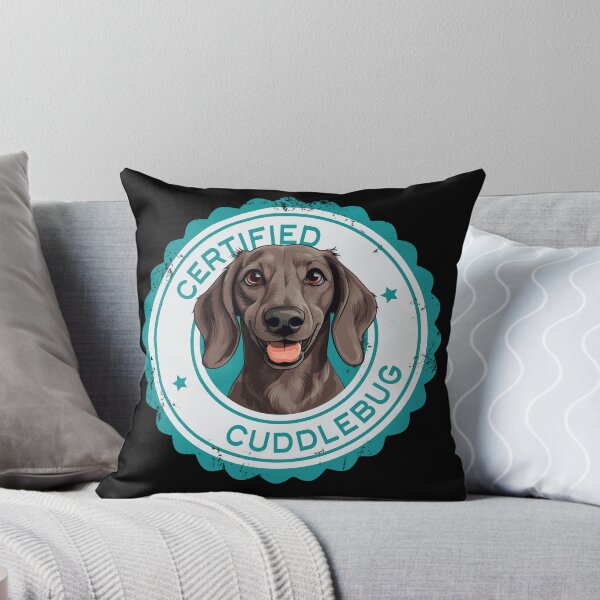 Item preview, Dachshund -  Chocolate - 'Certified Cuddlebug' designed and sold by wotsthis.