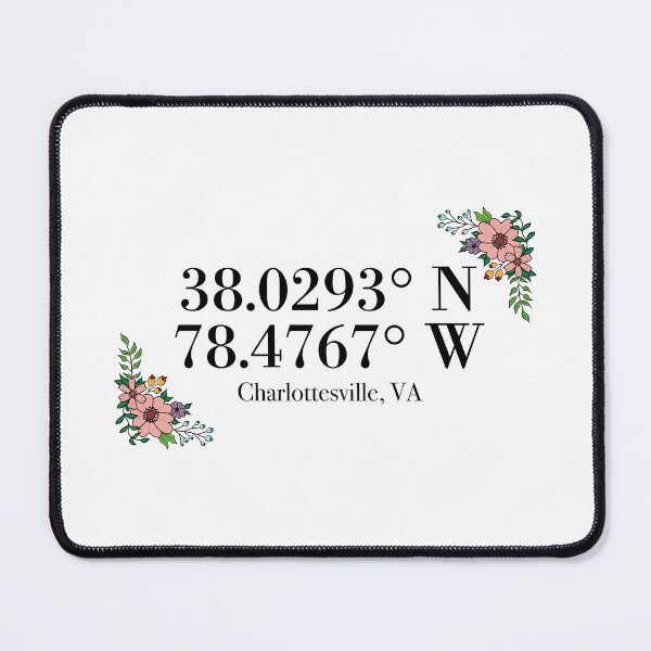 Item preview, Charlottesville, VA Coordinates designed and sold by mynameisliana.