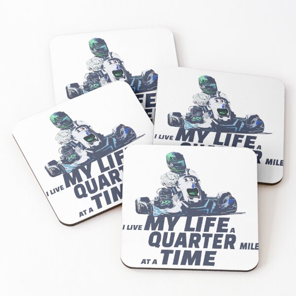 Item preview, I live my life a quarter mile at a time - Go Kart racing designed and sold by KartPixel by Pipstar.