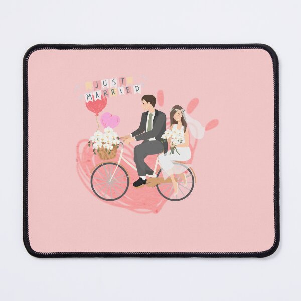 Item preview, Just Married – Romantic Newlywed Bicycle Ride designed and sold by Soluna Studio.