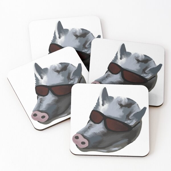 Item preview, Pig with Sunglasses designed and sold by HelenAlderman.
