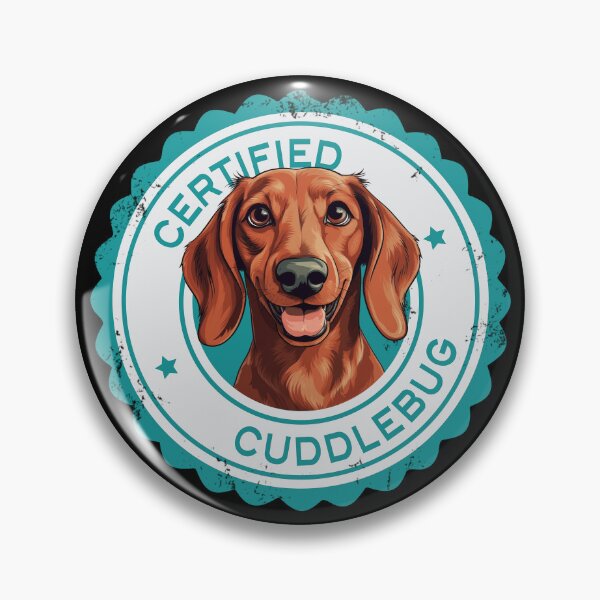 Item preview, Dachshund -  Red - 'Certified Cuddlebug' designed and sold by wotsthis.